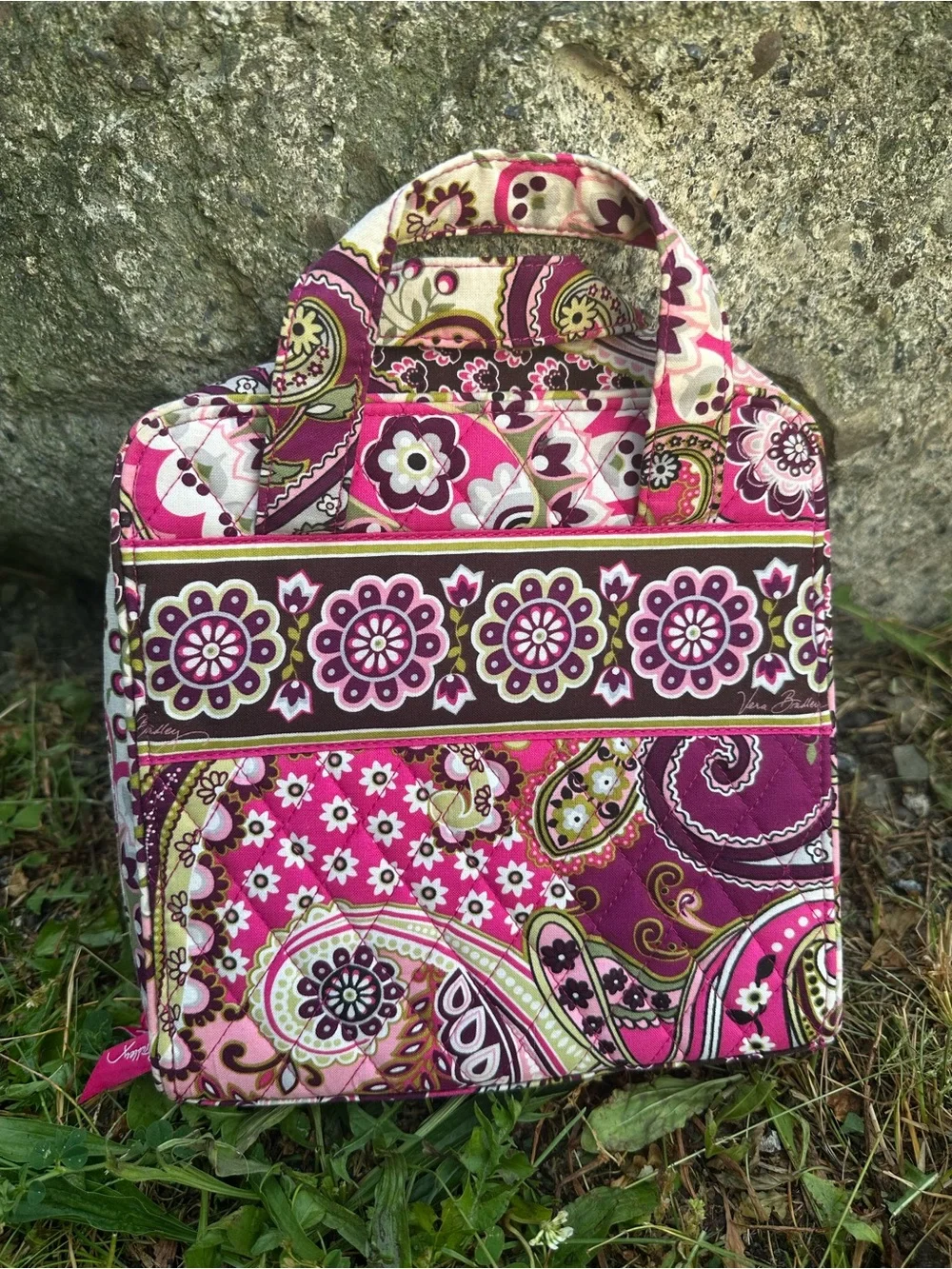 Vera Bradley Very Berry Paisley Tech Organizer
